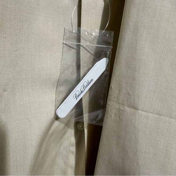 Brooks Brothers Dewars 12 Scotch Shirt Yellow Long Sleeve size L never worn - Picture 5 of 6